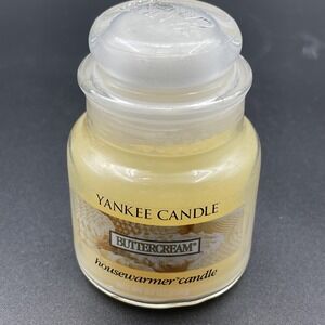 Yankee Candle Small Single Wick Jar Candle Buttercream 3.7 oz 25-40 hours